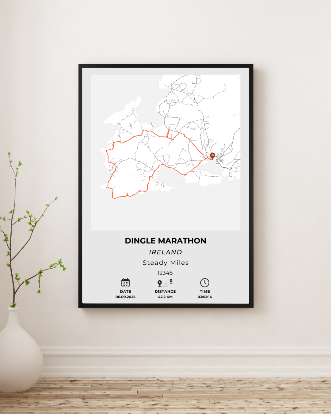 Dingle Marathon Personalised Print